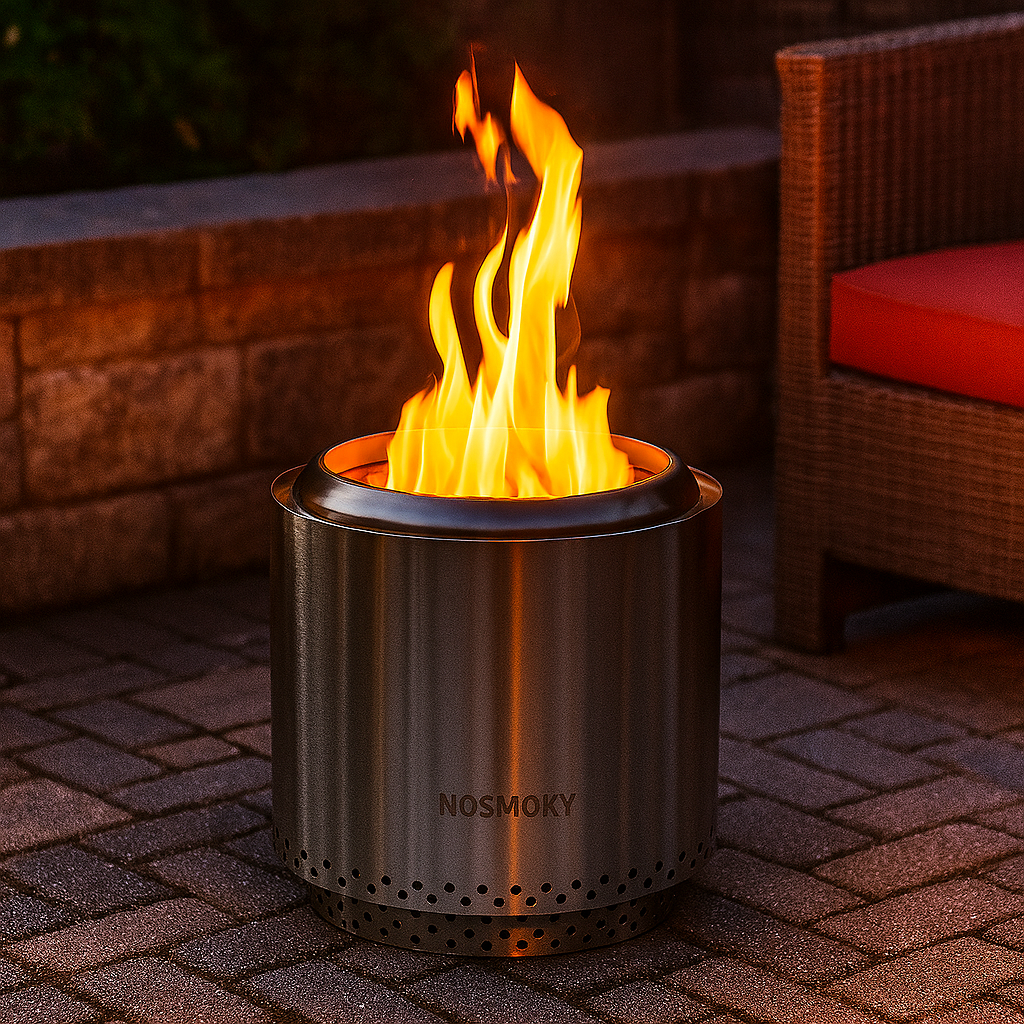 Wat is de techniek achter een smokeless fire pit?