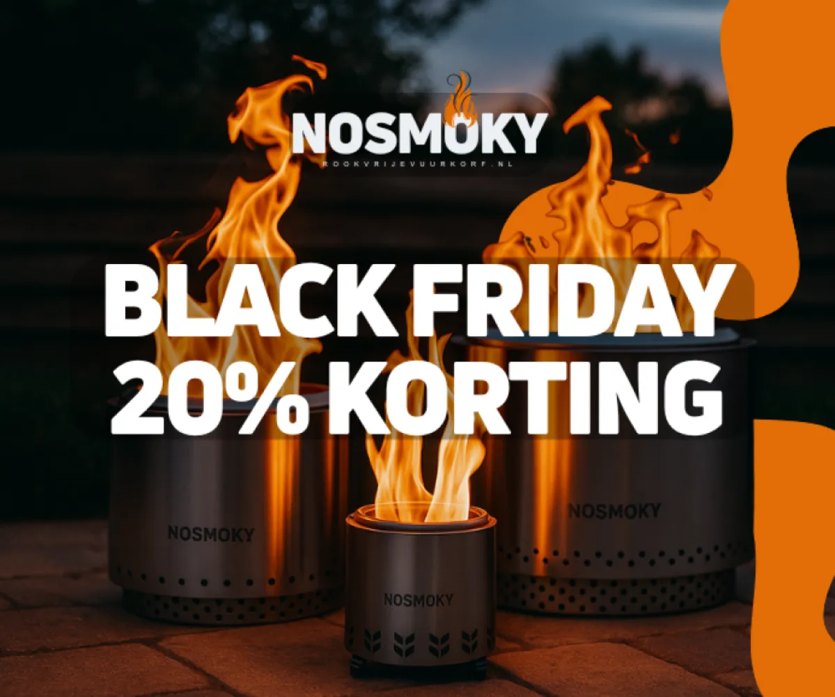 Rookvrije vuurkorf Black Friday