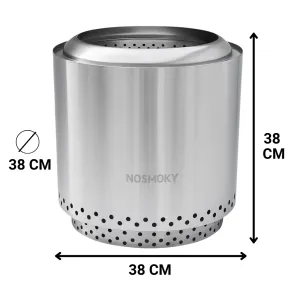 Rookloze vuurkorf NoSmoky Maat M