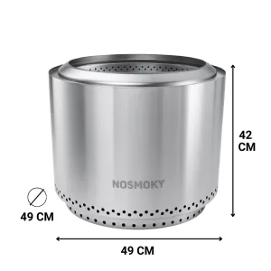 Rookloze vuurkorf NoSmoky Maat L