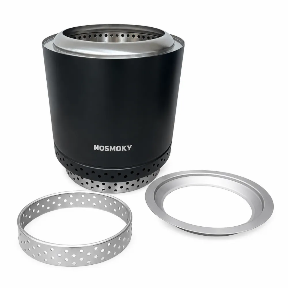 NoSmoky | Zwart | Maat M | Rookvrije vuurkorf