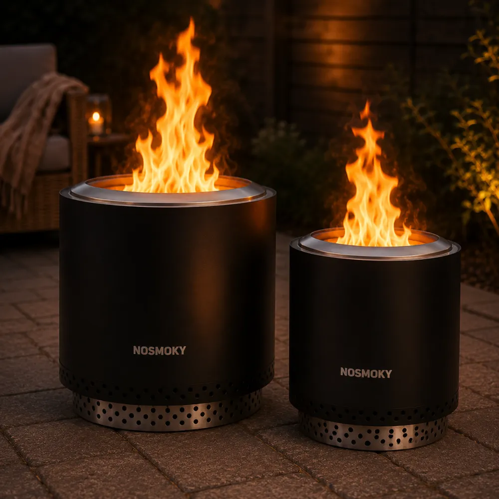 NoSmoky | Zwart | Maat M | Rookvrije vuurkorf