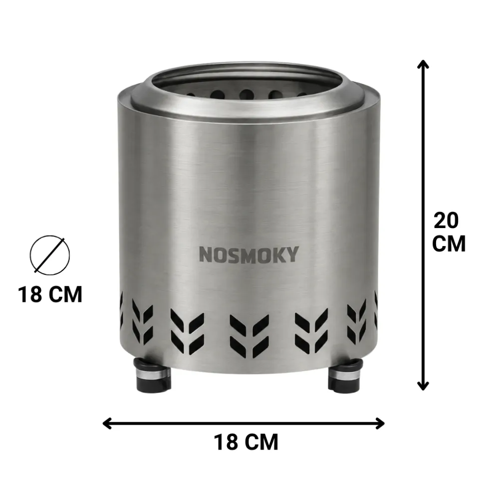 NoSmoky Classic S | Rookvrije vuurkorf | Ø18cm | 20cm hoog 