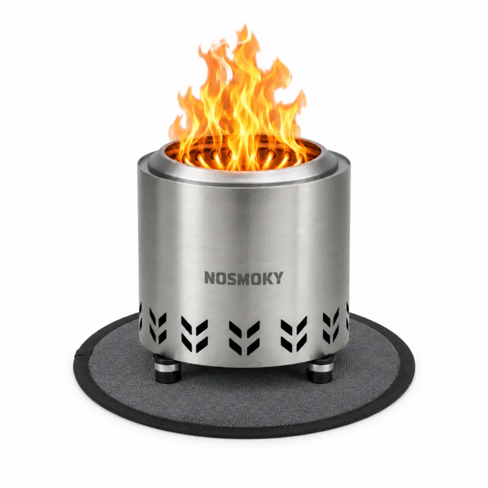 NoSmoky Hittebestendige vuurkorf mat | 28cm Ø | Geschikt voor Maat S | Ook voor BBQ