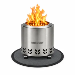 NoSmoky Hittebestendige vuurkorf mat | 28cm Ø | Geschikt voor Maat S | Ook voor BBQ