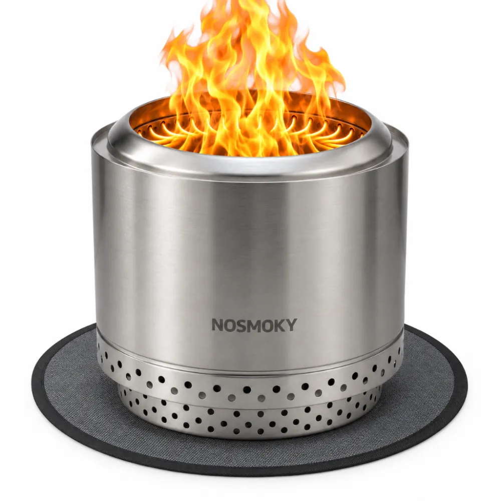 NoSmoky Hittebestendige vuurkorf mat | 48cm Ø | Geschikt voor Maat M | Ook voor BBQ