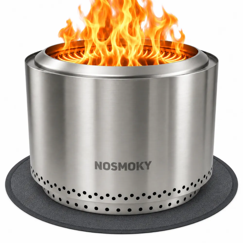 NoSmoky Hittebestendige vuurkorf mat | 59cm Ø | Geschikt voor Maat L | Ook voor BBQ